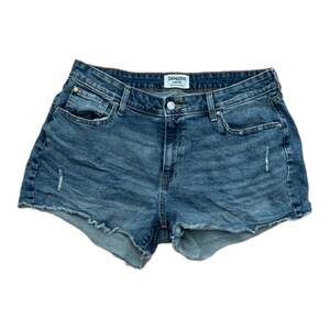 Denizen Levi’s high rise shorts womens size 16 33 raw hem cut off daisy dukes